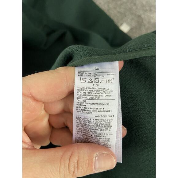 Old Navy Women's Plus Size 3x Double Breast Oversized Peacoat Pockets Dark Green - Picture 5 of 6